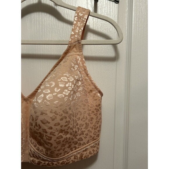 Deyllo Women’s Adjustable Strap Minimizer Full Coverage Bra Size 40H Pink Nude - Picture 4 of 16